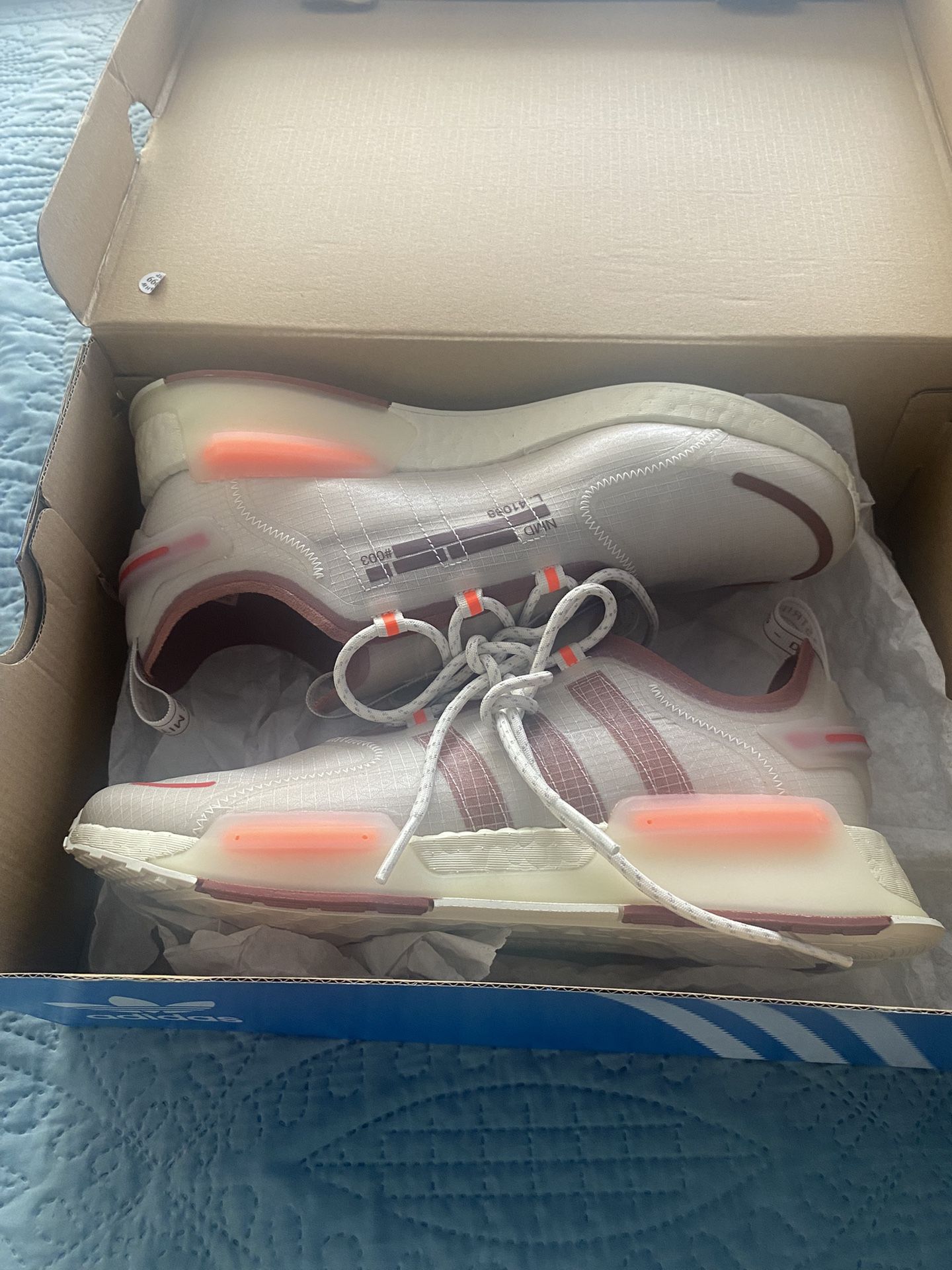 Adidas NMD_V3 Men, Size 10.5, White-Sepia-Brown