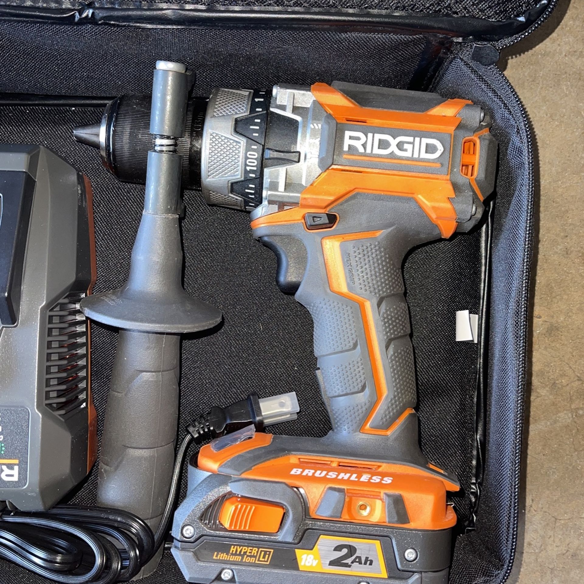 RIDGID 18V Brushless Hammer Drill Kit