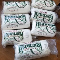 Hobbs Heirloom Premium Cotton Batting 81x96 Full 30 Each