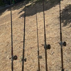 Fishing  Pole And Rode 5 Of Them 