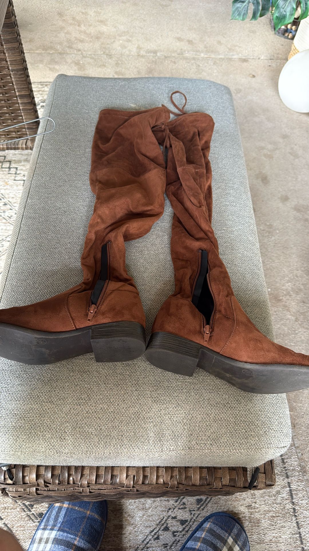 Brown Thigh High Boot $20