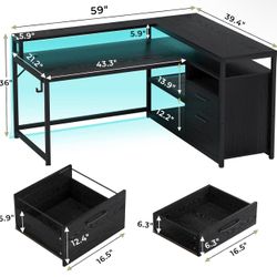 Desk with Storage – Great Condition