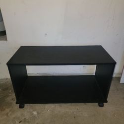 TV Entertainment Media Stand Black 18x14x31