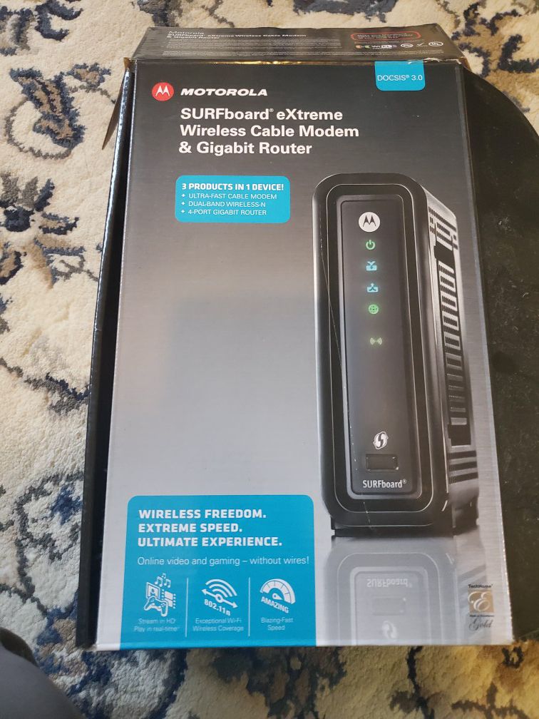 Motorola modems and router
