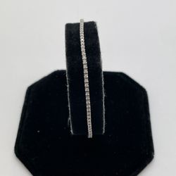 TENNIS BRACELET 18KT WHITE GOLD, 7” LENGHT, 1.84ctw NATURAL DIAMOND, 5.5 GRAMS 