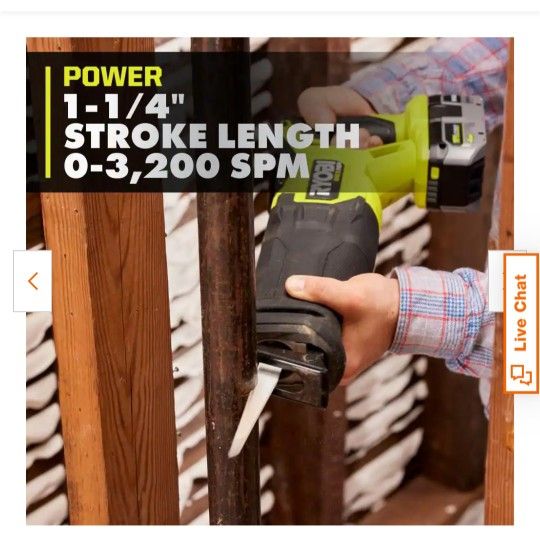 ONE+ HP 18V Brushless Cordless Reciprocating Saw (Tool Only)