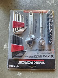 Task Force 27-Piece Mechanics Tool Set – New/Sealed – $20