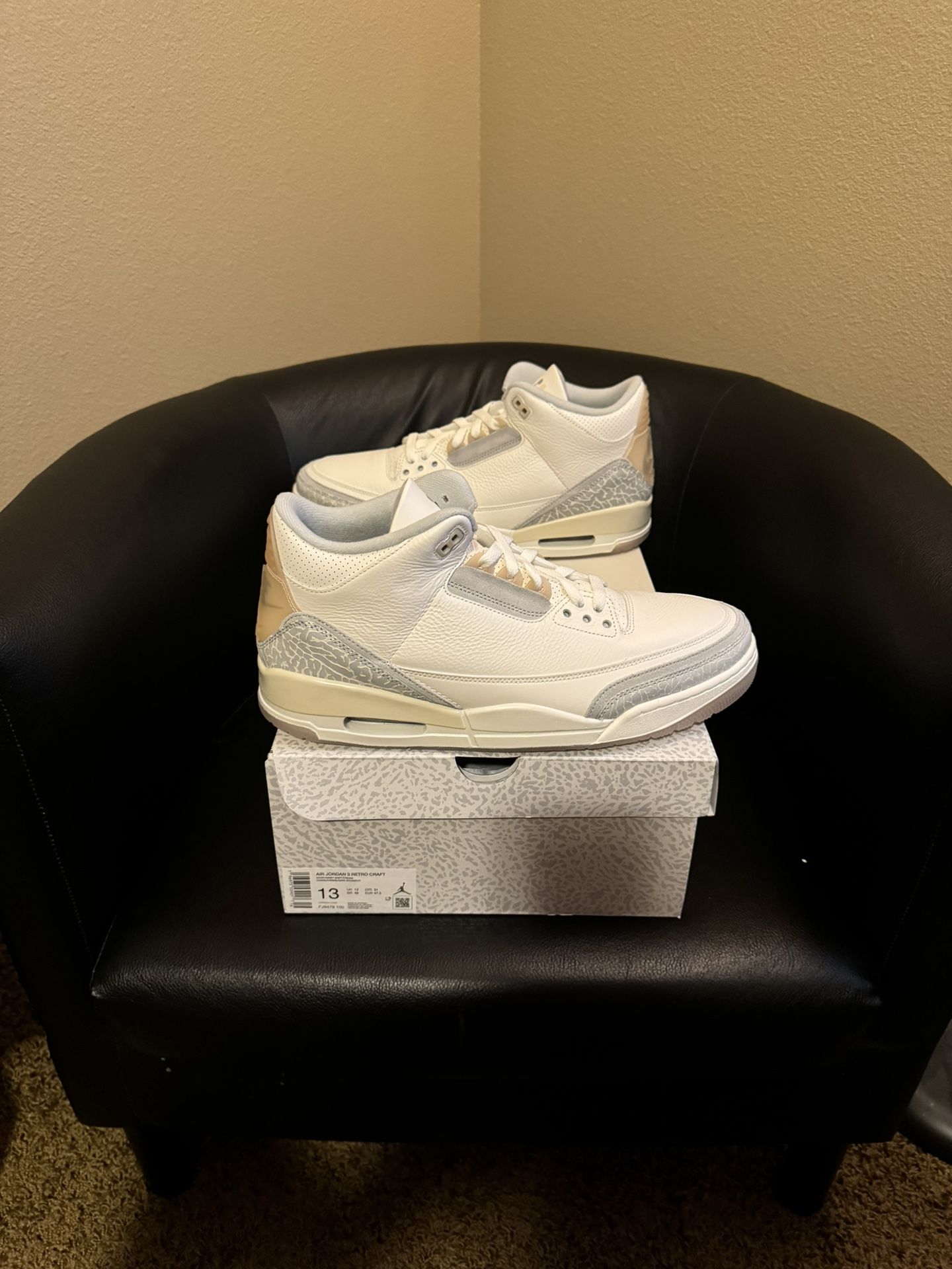 Brand new Air Jordanr Ivory Craft 3’s size 13 with original box and proof of purchase. No trades cash is king and price is firm.