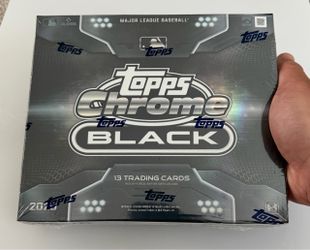 2026 Topps Chrome Black Baseball Hobby Box MLB NEW/SEALED