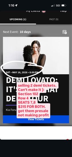 Demi lovato tickets