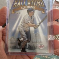 Paul Molitor Minnesota Twins '98 Topps Hall Bound Die-Cut Insert Baseball Card 