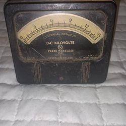 ANTIQUE  Weston DC VOLTMETER  FROM THE 1920"S FOR SALE.