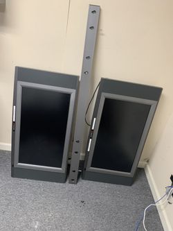 32” commercial grade TV set used but works perfect and they have built in speakers