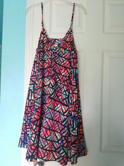 Pink stitch shirt dress