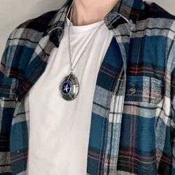 Capsicle Captain America Necklace |Avenger Cap |Gift |Gifts |Gift for her | Gift for Him | Avengers Fan's Gift | Steve Rogers | Falcon