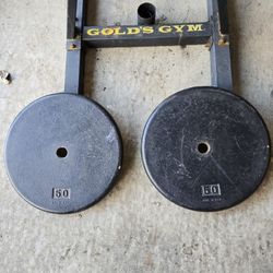 50lb Standard 1inch Pancake Style Weight Plates 