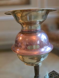 Vintage Brass & Copper Goldfield Hotel Goldfield Spittoon 11" High