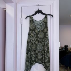 Flowy Green Torrid Tank Tunic