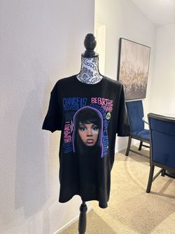 CROSS COLOURS T-Shirt Men’s Large Black Authentic (Left Eye/TLC) NWT