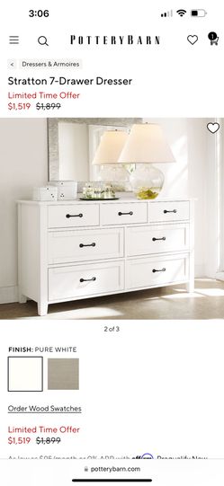Used - Pottery Barn Stratton 7-Drawer Dresser - White for Sale in Irvine, CA - OfferUp Used - Pottery Barn Stratton 7-Drawer Dresser - White for Sale in Irvine, CA - OfferUp