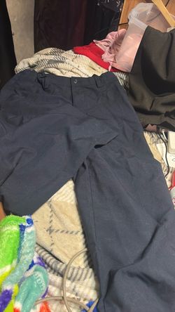 Boys' Cat & Jack Navy Blue Chino Uniform Pants - Size 14
