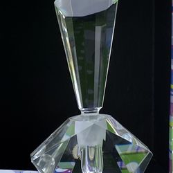 Hand Cut Lead Crystal Perfume Bottle 
