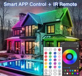 147ft LED outdoor light string NEW waterproof with remote