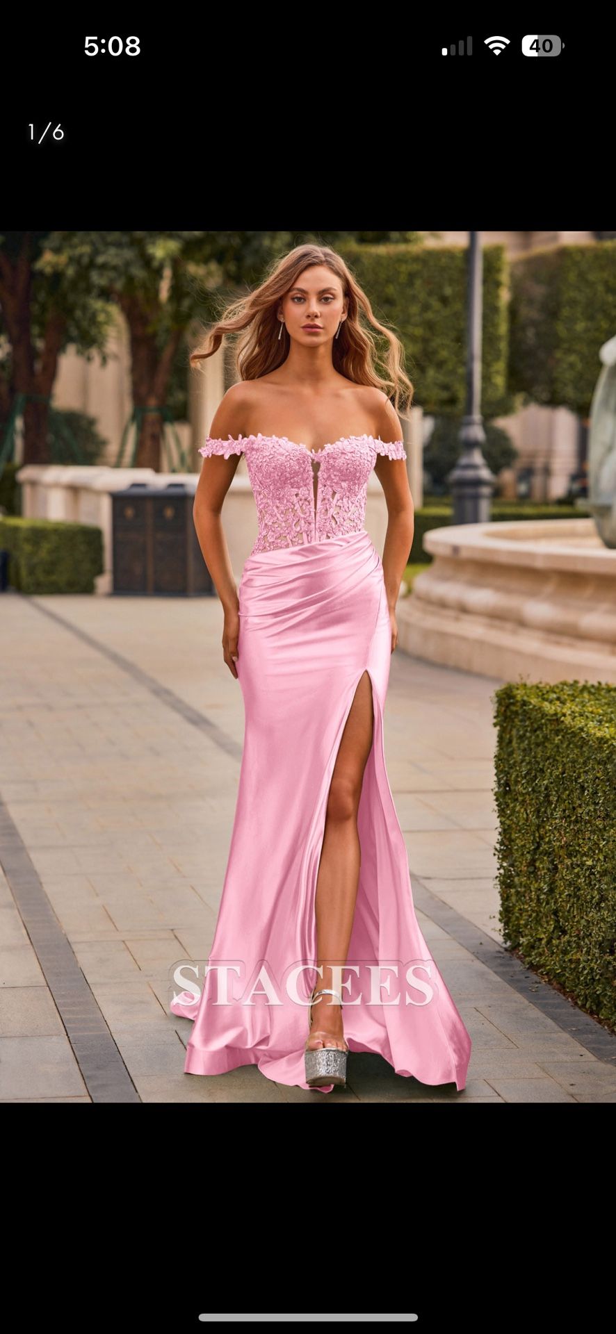 Brand new!!! STACEES Prom Dress Blushing Pink Size 2