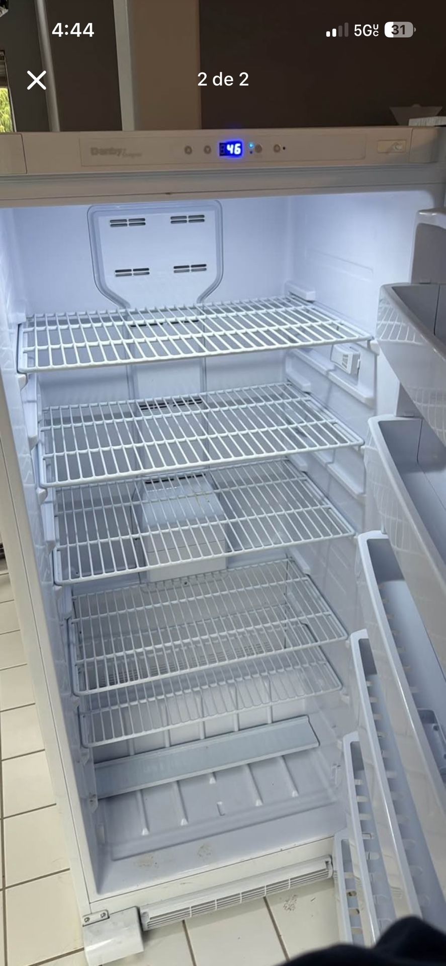 Danby 16.7 cu upright Freezer