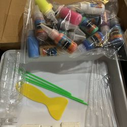 18 Colors Water Marbling kit, Water Art Paint Set, Arts and Crafts for Girls & Boys Gifts