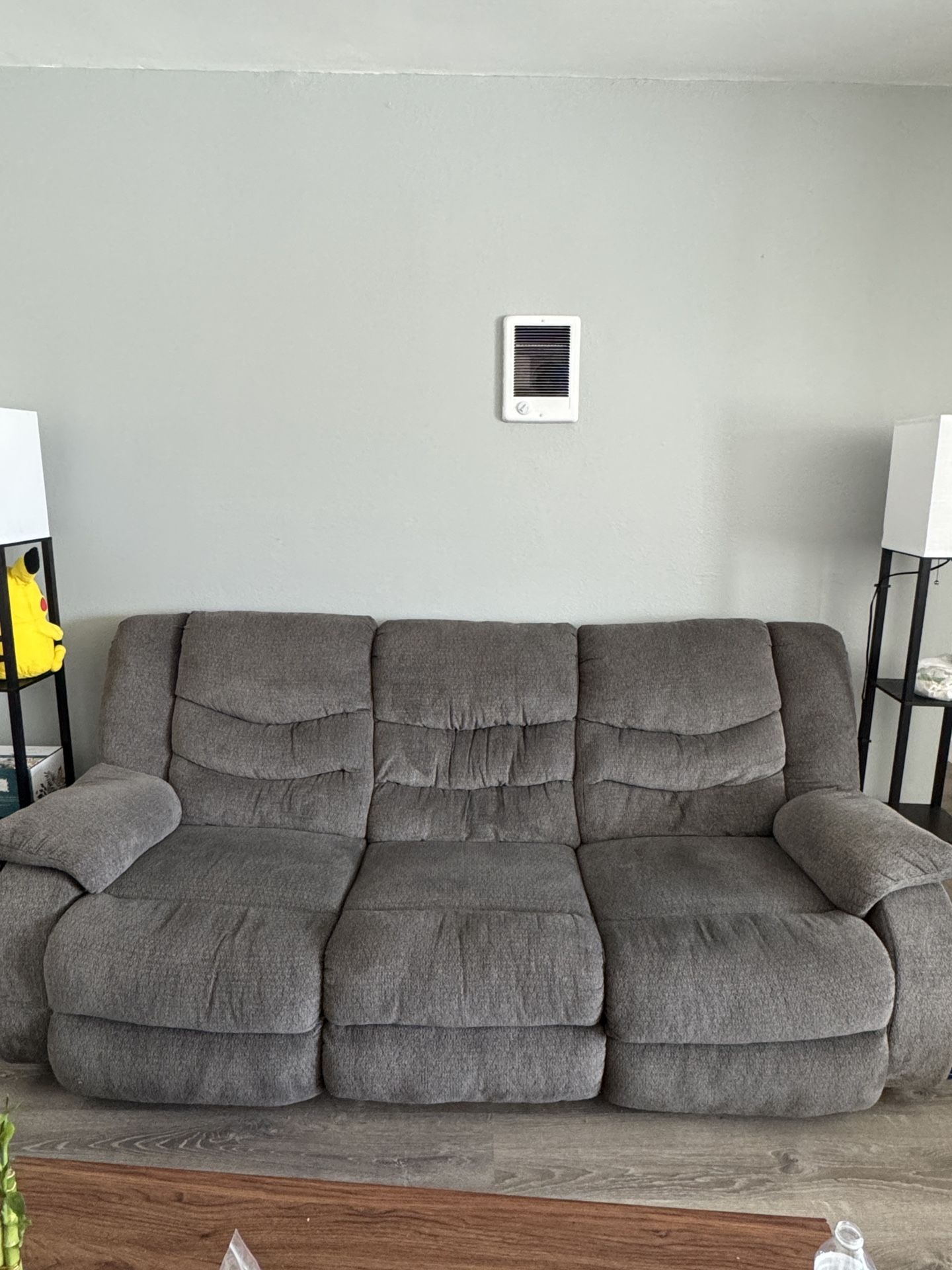Grey Recliner 3 Seater Couch