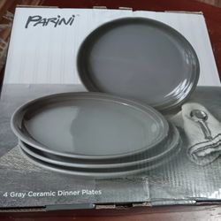 New Parini Grey Dinner Plates