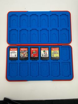 Nintendo Switch Game Lot with Storage Case