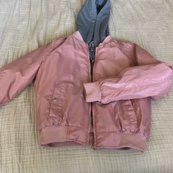 Juniors Size M Pink Gray Jacket