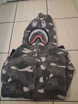 Bape hoodie Grey camo
