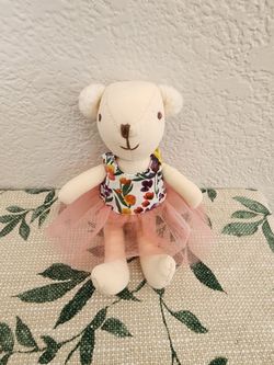 Co-Op Plush Bear with ballerina Floral Tutu Dress