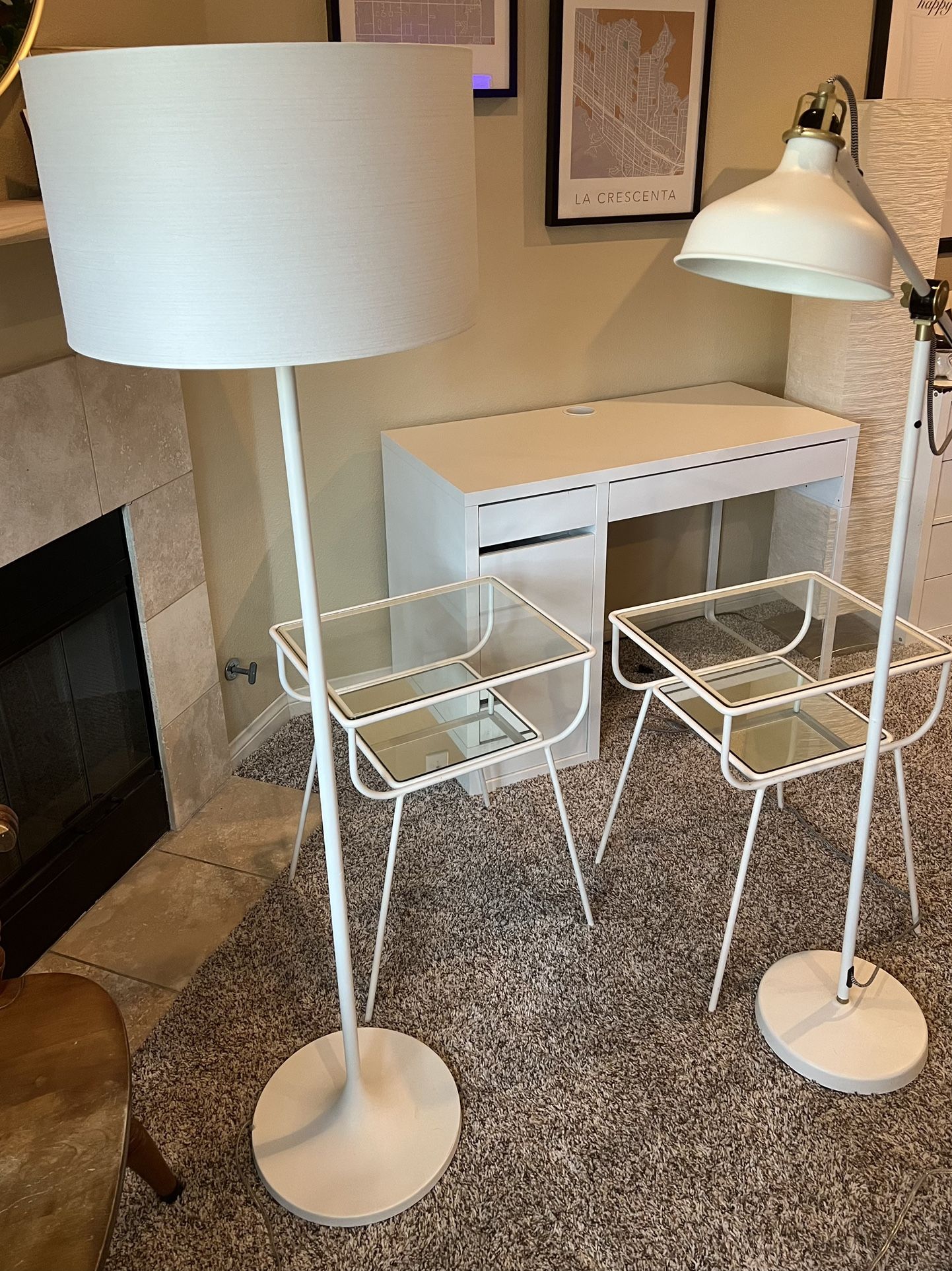 White 5 Piece bedroom or dorm room set 