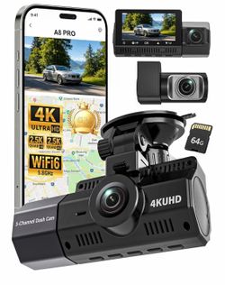 4K+2.5K+2.5K Dash Cam