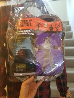 Brand new boy's Halloween costume "dreaded scarecrow"