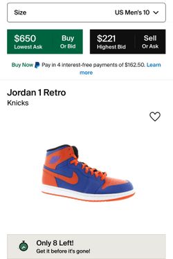 Jordan 1 Knicks 