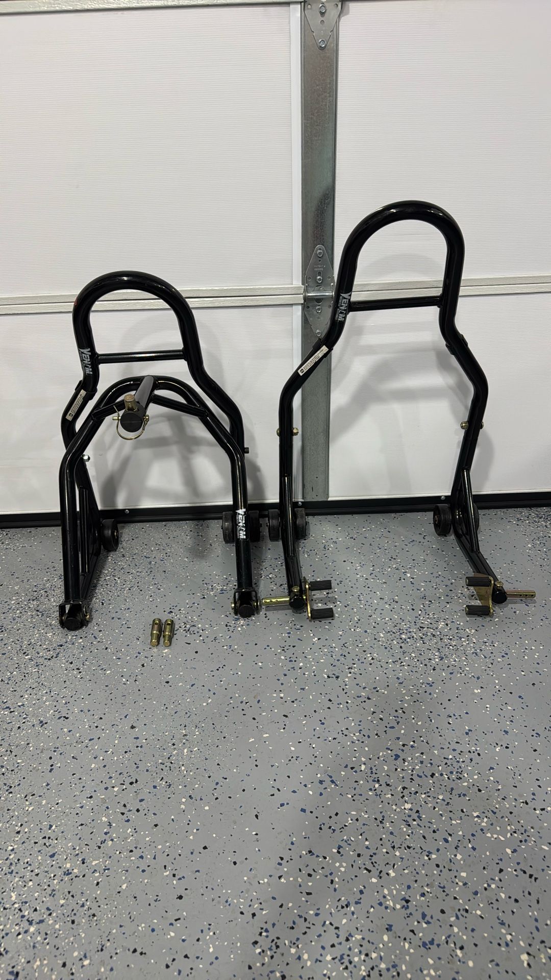 Motorcycle Rear  And From Stand