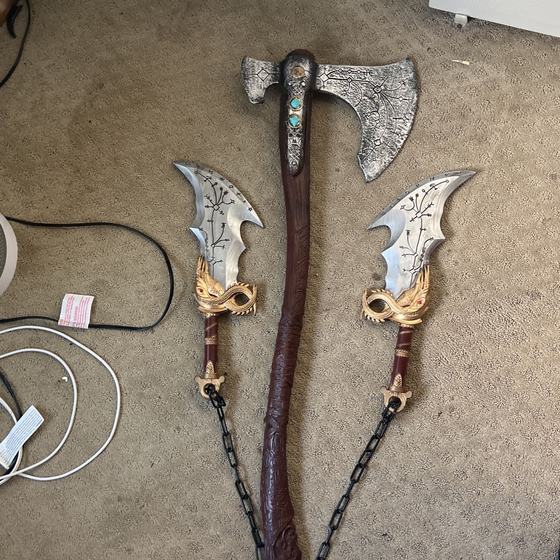 God Of War Leviathan Axe, Blades Of Chaos Prop Toy