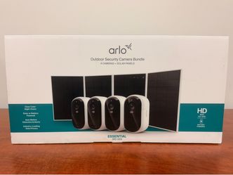 Arlo Essential 3rd Gen Outdoor Security Camera 4 Pack Bundle Brand New In Box