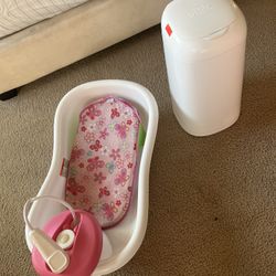Newborn Diaper Genie And Amazon Bath Tub Girl