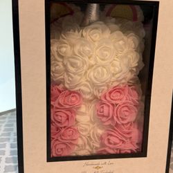Unicorn Fake Rose Bear