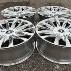 22” Factory Cadillac Escalade High Polished Platinum Luxury Wheels Rims New Takeoffs GMC Yukon OEM