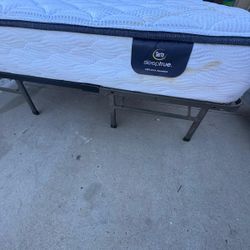 2 Queen Mattresses & 2 Bed Frames 