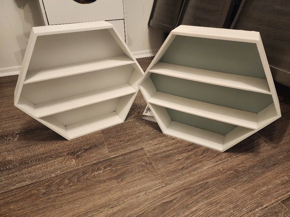 Hexagon Wall Shelves
