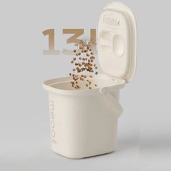 Smart Vacuum Pet Food Storage Container 13L Airtight Food Storage Bin with Scoop