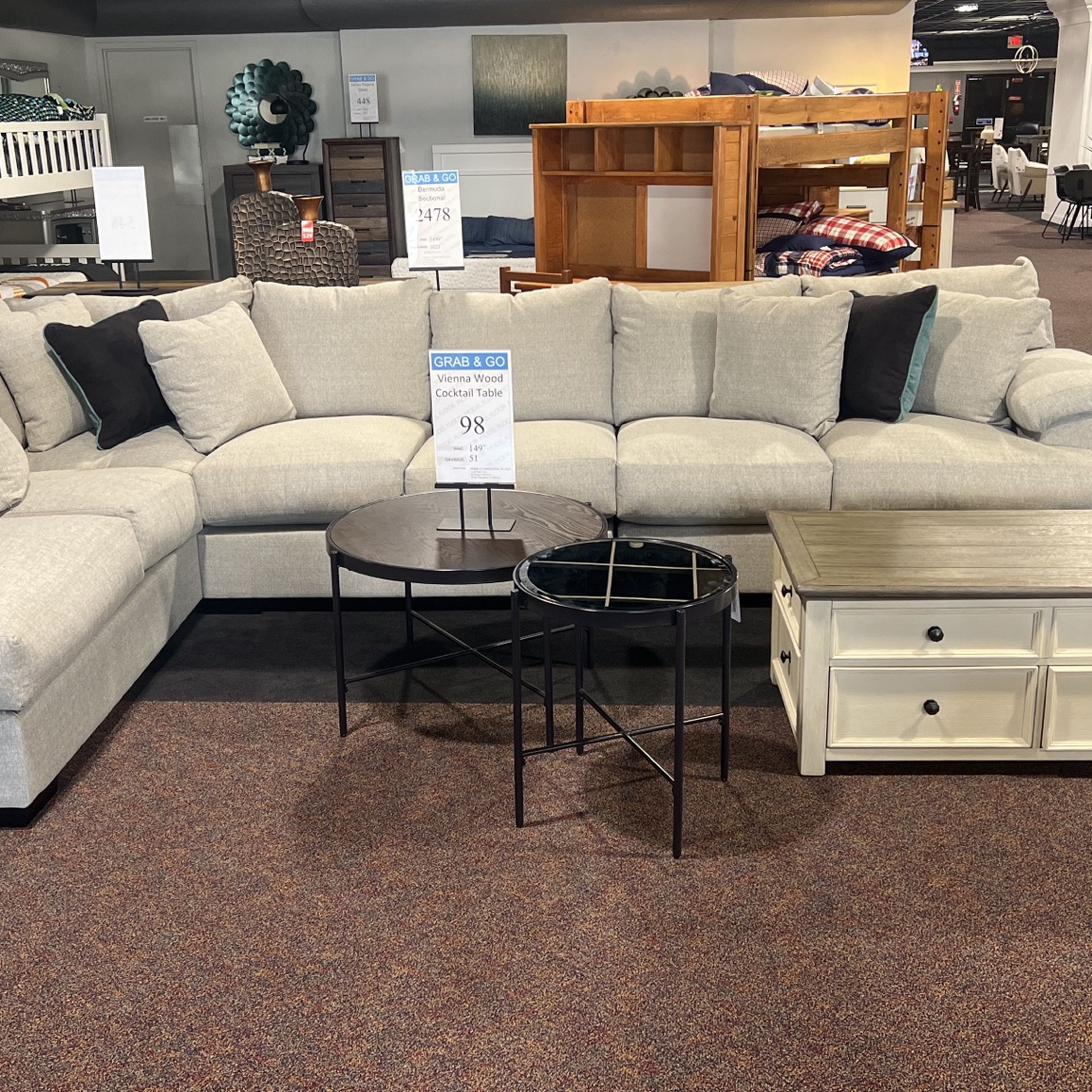 Down fill Sectional